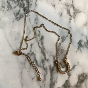 Rhinestone Horseshoe Necklace